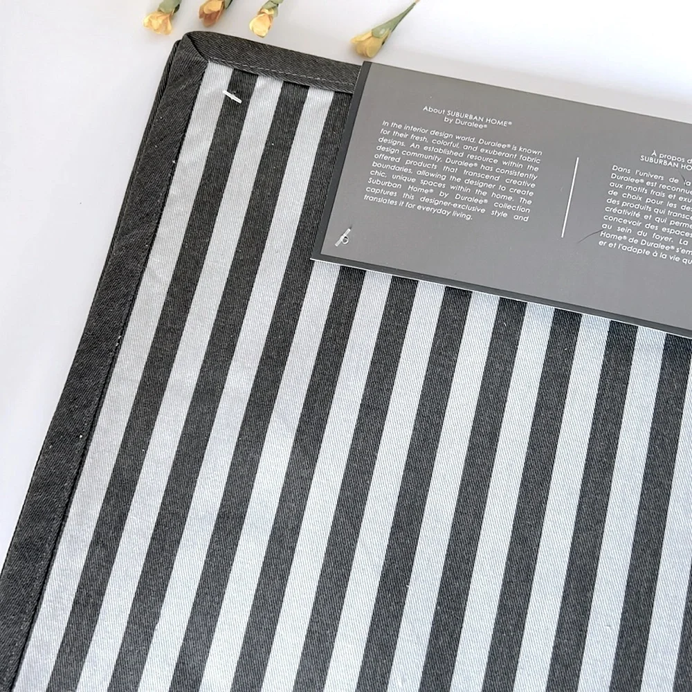 NWT Reversible Placemats Set of 4 - Suburban Home by Duralee - Charcoal …